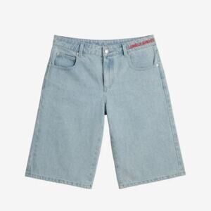 NEW! Lonely Ghost 'Daily's' Baggy Short in LIGHT WASH (L)